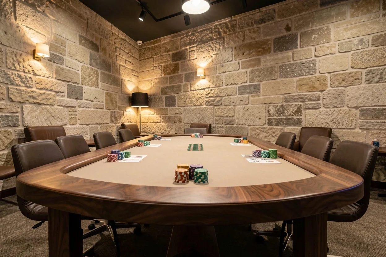 Table de poker business chez HallSteer
