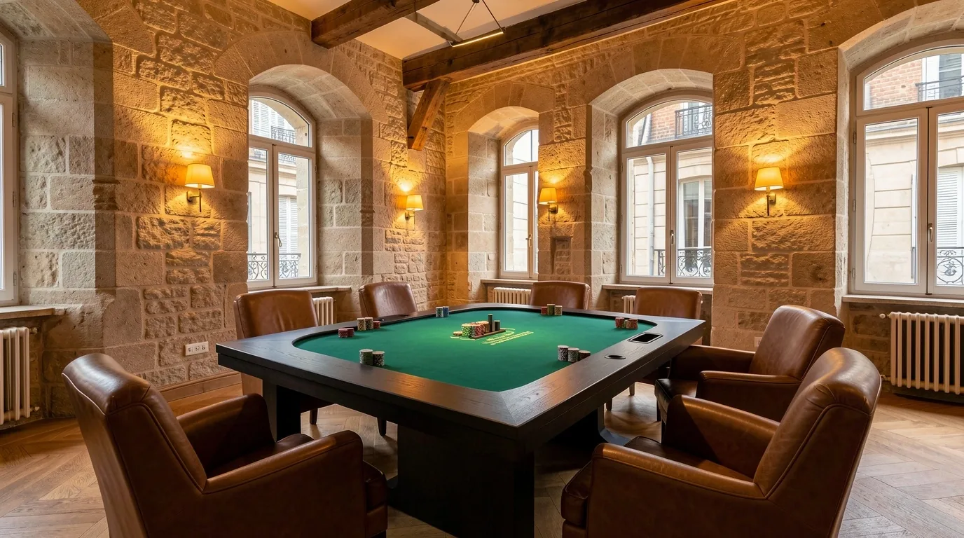 Salon privé de poker pour cadres et entrepreneurs à Bordeaux