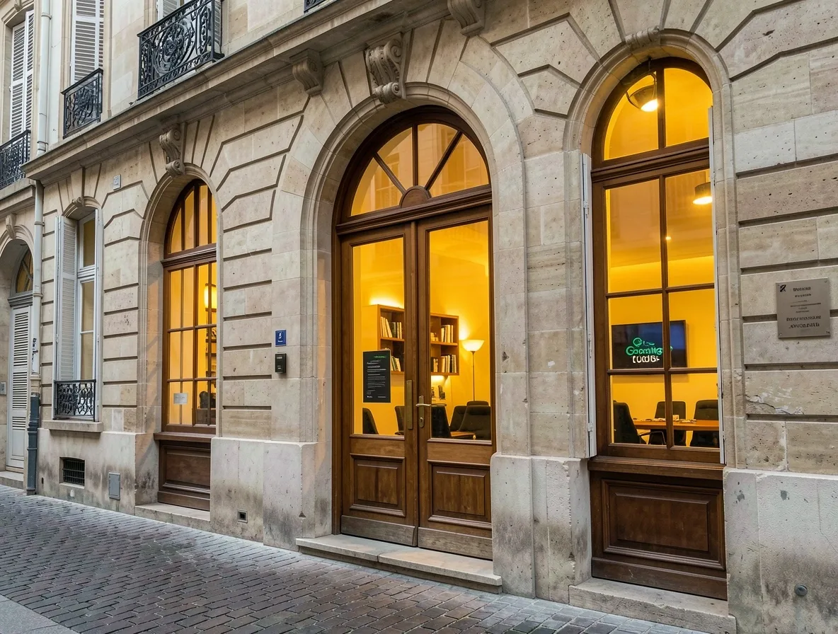 Entrée du club HallSteer Quai des Chartrons à Bordeaux
