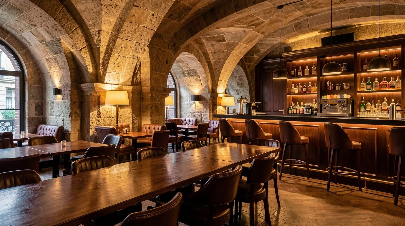 Espace lounge et bar à café HallSteer aux Chartrons